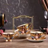 Ensemble de tasses à café et soucoupes Klimt Judith, Vintage en porcelaine d'os, tasse Gustav Klimt, verres en porcelaine, tasses à thé avec cuillère