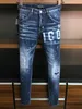 Jeans de jeans de jeans da Tartaruga Phantom DSQ Man Jeans Hip Hop Rock Moto Mens Casual Design rasgado jeans angustiado Jeans de jeans jeans 7820