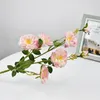 Simulation rose flower 7 head home living room mall decoration texture fake simulation flower ornaments