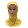 Foulards Wraps 12PC Ramadan Musulman Enfants Filles Hijab Islam Foulard Fleur Écharpe Amira Enfant Prière Châle Pleine Couverture Headwrap Couleur Aléatoire 27Y 230311