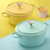 Soup Stock Pots Nonstick Caliber Saucepan Uncoated Frying Pan With Lid Tableware Pot Enamel Gas Kitchen Accessories Cookware 230311