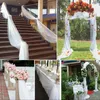 Kwiaty dekoracyjne 5pcs wielokolorowe organza ślubne stół stół dekoracja dostawę 5mx48cm DIY Tiul Rolls Goths for przędzy kryształ 5z 5z