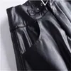 Skirts PU Leather Midi Skirt Women Work Wear Office Autumn Winter 2023 Suit High Waist Female Plus Large Size 4XL