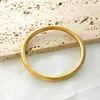 Pulseira zmfashion stoneless aço clássico redondo círculo simples simples fino fechamento fino cauda de charme para mulheres jóias