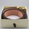 Designer Belt Fashion Luxury Plaid Presbyopia Striped Leather Men and Women Belt 3,8 cm