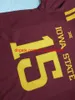 Vrouwen Iowa State Cyclones #15 Brock Purdy Ladies Real Embroidery College Football Jersey Grootte S-4XL of Custom enige naam of nummertrui