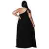 Plus Size Dresses Women Clothing Summer Dress Sexy Sleeveless Solid Color Maxi Long Backless Wholesale Dropshipping 230307