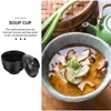 الأوعية 3 PC Soup Soup Bowl Lid آسيوية رامين حلوى أودون