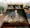 Ensembles de literie cheval housse de couette ensemble Aniaml enfants linge de lit éléphant d'afrique garçon fille maison Textile microfibre literie