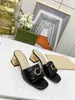 2023 Designer women's sandals crystal calf leather casual shoes women's slide quilting platform summer beach slippers top quality ggity K113