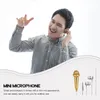 Mikrofonlar Mikrofon Mini Tiny Mic Karaoke Kayıt Taşınabilir Küçük Profesyonel Mobil Mobil 3.5mm ASMR MICS