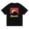 23SS Nouveau créateur t-shirt rhude chemise d'été t-shirts de qualité d'été tops tops lettre de luxe