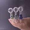 Pipe à fumer colorée en gros Épaisse capiteuse Gourd tuyau de brûleur à mazout en verre creux pour eau dab rig bongs narguilé Downstem tube de boisson clous paille