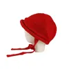 Bonnets Bonnet/Crâne Casquettes Ins Twist Tresse Bonnet En Laine Personnalité Automne Et Hiver Gland Sangle Tricoté Femmes Chapeaux