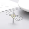 Collier croix pour femme en argent sterling 925 avec pierres précieuses créées pendentif bijoux cadeaux pour femmes filles