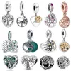 925 silver Fit Pandora Original charms DIY Pendant women Bracelets beads Flower Tree Apple Pendant DIY Charms HOT