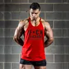 Débardeurs pour hommes Muscleguys Gymnases Porter des vêtements de fitness Canotta Bodybuilding Stringer Top Hommes Y Dos Gilet Coton Sans Manches Chemise Muscle