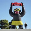 Promozione esterna di alta qualità Autolavaggio Gorilla gonfiabile Kingkong Palloncino altezza 4/6 / 8 m per la pubblicità 002
