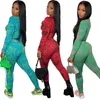 women's tracksuits sport suits fashion casual suit new printing high elastic sports two-piece set women