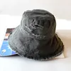 High Quality Personalized Hole Denim Wide Brim Hat For Unisex Hip-hop Summer Outdoor Fishman Sun Panama Caps HCS211