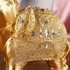 Decorative Figurines Resin Crafts Thailand Elephant Gold And Silver Ornament Home Entrance TV Cabinet Animal Ornaments Decoration