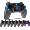 Hochwertiger kabelloser Bluetooth-Gamepad-Controller, 7 Farben, Lumineszenz-Gamecontroller, Joystick für Switch-Konsole/Switch Pro/PS3/IOS, Android-Telefon/PC