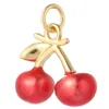 Charms kleurrijk fruit diy sieraden oorrang ketting accessoires schattige kersendruiven watermeloen hanger voor het maken