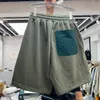 Shorts de carga jogger rus size para homens mulheres amarrar mais bolsos de calça curta roupas masculinas