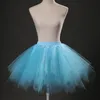 Ny Short Petticoat Tulle kjolar Kvinnor Elastiska stretchiga lager Summer vuxen tutu kjol swing underskirt