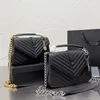 Luxury Designer väskor Kvinnor axelväska handväskor messenger axelväska vacker crossbody handväska original låda äkta läder korskroppskedja hög kvalitetskvalitet