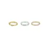 Fashion single ring arc has four horizontal barrier segment rings for women wholesale