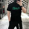 Męskie koszulki krótkie rękawy nowe letnie szczupły litera drukowana okrągła szyi TEE TOP SLIM Fashion Luksus Trend Causal Man Ubranie plus rozmiar M-7xl