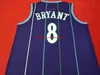 mamba out Violet VERT # 8 K B AUTHENTIC broderie Basketball Vintage college jersey Taille S-XXL personnalisé n'importe quel nom numéro maillot