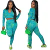 women's tracksuits sport suits fashion casual suit new printing high elastic sports two-piece set women