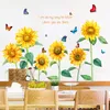 Sunflower Wall Stickers Bedroom Warm Living Room Decorative Stickers Removable Supply Wholesale Printing 1224071