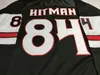 Пользовательский Whl Bret Hart 84 Calgary Hitmen Vintage Hockey Jersey Red Black настраивал любое номером название CCM Emelcodery Stitched Jerseys