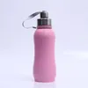 Borraccia da 800 ml rosa e gialla sportiva in acciaio inossidabile con isolamento sottovuoto in grado di mantenere caldo e fresco