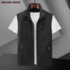 Gilet da uomo Gilet da uomo primavera sezione sottile Gilet da esterno per il tempo libero Gilet ad asciugatura rapida Campeggio Alpinismo Cappotto da pesca Gilet senza maniche 230311