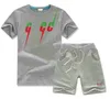 2-7 jaar Kids Designer Kleding Sets zomer hoge kwaliteit T-Shirt Broek Set Merk afdrukken Kinderen 2 Stuk 100% katoen Kleding baby Jongens meisje Mode Appare