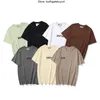 Ny vår- och sommarmän t-shirt ess tredimensionella silikonbokstäver rund hals bomull kortärmad tee designer enkel casual lös par t-shirt