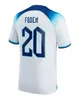 KANE FODEN Maglie da calcio 2022 Coppa del mondo di calcio nazionale Home kit STERLING SAKA RASHFORD GREALISH MOUNT camicie portiere Uomo bambini set uniformi