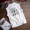 Mäns västar mode 2023 Summer Men Cowboy Vest Korean ärmlös broderi Slim White Ticket Denim Clothet Colete Masculino