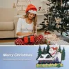 Karty pozdrowieni Santa Claus narciarstwo 3D Święto Święta Bożego Narodzenia Prezenty dla dzieci