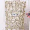 Крышка стулья CH004ME Custom Made 2023 Вышивка Sparkly Gold Light Floral Sequin Standard Chiavari Cover