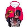 Hoods Hoodies Anime ID: binnengevallen cosplay -kostuumrol Narihisago Akihito unisex Casual jas 3d printing hoodie informele kleding