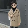 Manteau mode garçon laine enfants veste adolescent mince épais Plus coton hiver pour grands garçons haute qualité 514T 230311