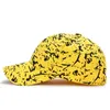 بقعة طلاء قطنية على الطراز الكوري بقعة بيسبول كبسولات البيسبول Snapback Hip Hop Street Hat Hat Women Men Outdoor Sun Hat Hat