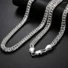 Choker Fashion Silver Necklace Simple Full Side Clavicle Chain Personalized Accessories Women Men TEN