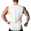 Herentanktops spierguys mouwloos shirt bodybuilding kleding en fitness mannen onderhrenken stevige blanco spiervest