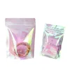 Rainbow Laser Packaging Bag Transparent Sealed Bag Jewelry Ornaments Earring Bag Candy Seal Pocket 1224076